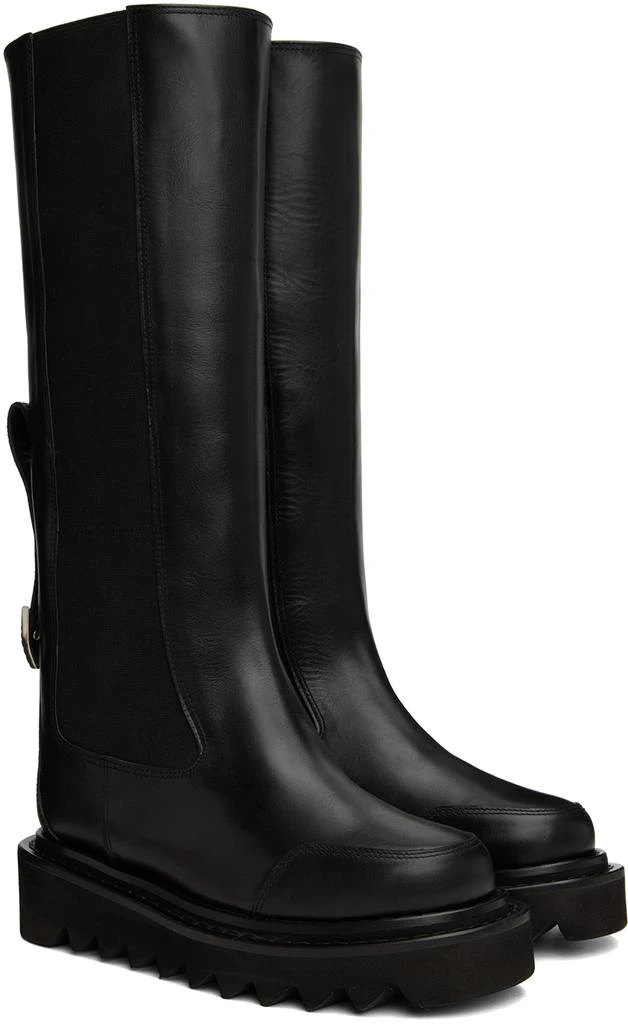 Toga Pulla Black Platform Tall Boots 4