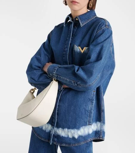 Valentino VGold distressed denim shirt 6