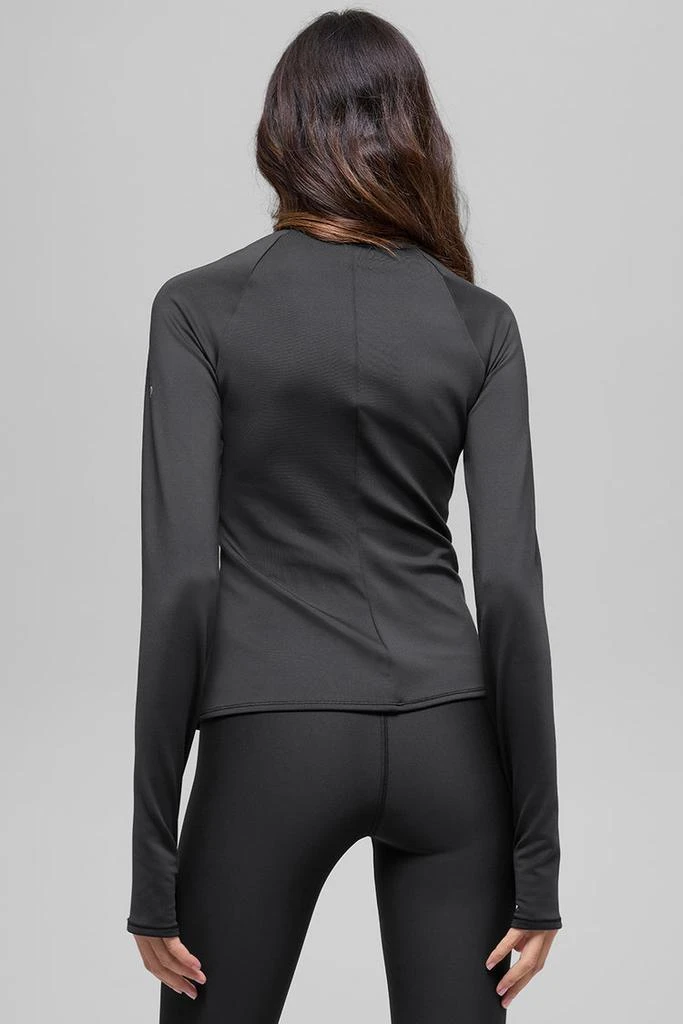 Alo Airlift Winter Warm 1/4 Zip Long Sleeve - Espresso 3