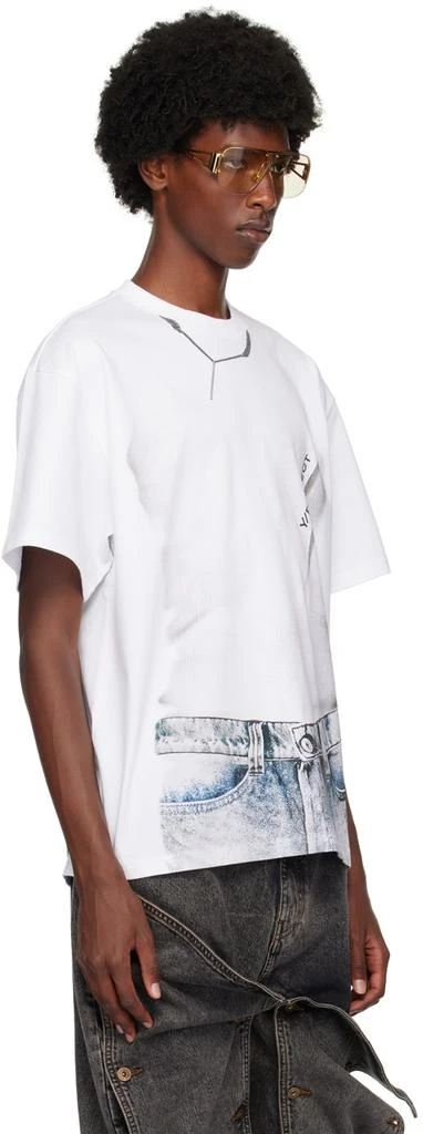 Y/Project White Trompe-L'œil T-Shirt 2