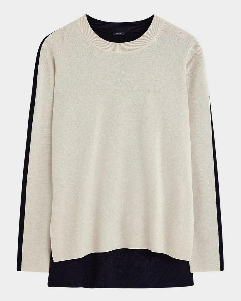 Joseph Bi-Color Crewneck Sweater 1