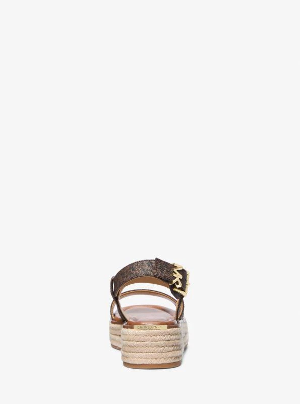 Michael Kors Lynn Signature Logo Platform Espadrille Sandal 3