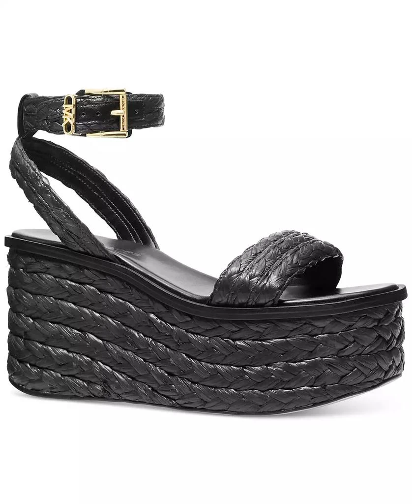 Michael Kors Sandra Buckles Espadrille Platform Sandals 1