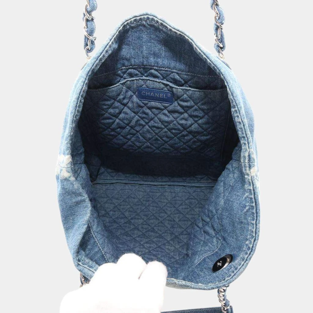 Chanel Chanel Blue Denim Shopping Bag 9
