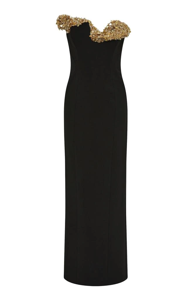 green emerald velvet dress Sera Gown main image 1