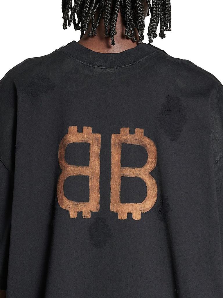 Shop Paris Moon Double Front Oversized T-Shirt on Sale at