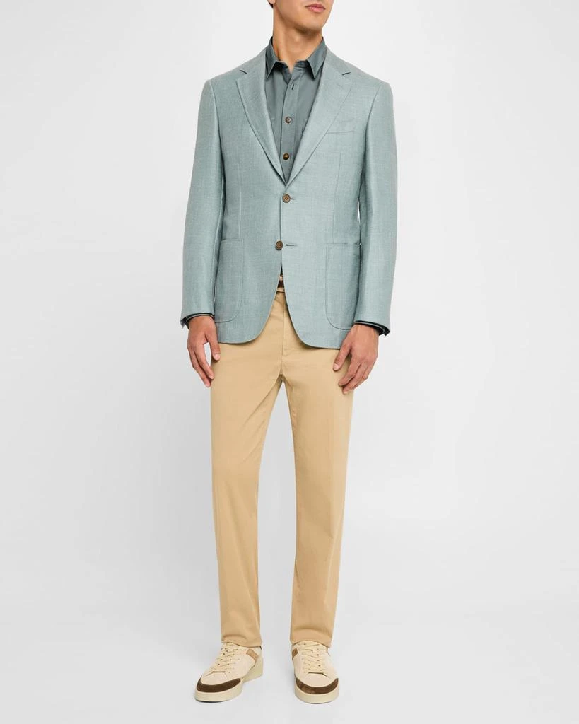 Canali Men's Utility Casual Button-Down Shirt 2
