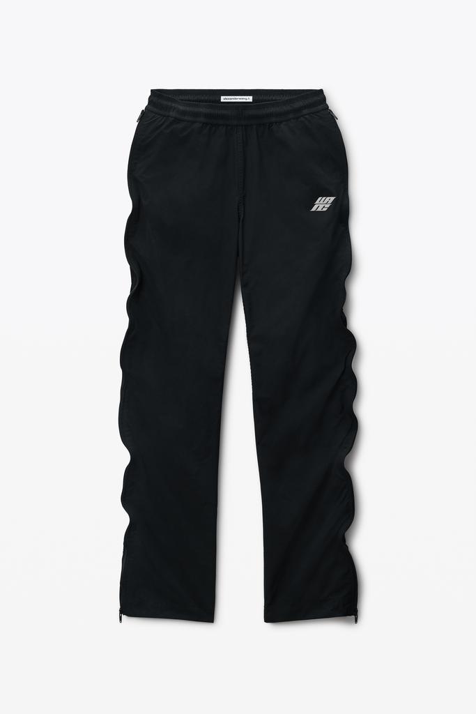 Alexander Wang black logo drawcord track pants