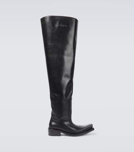 Balenciaga Santiago over-the-knee leather boots - Boots - Free