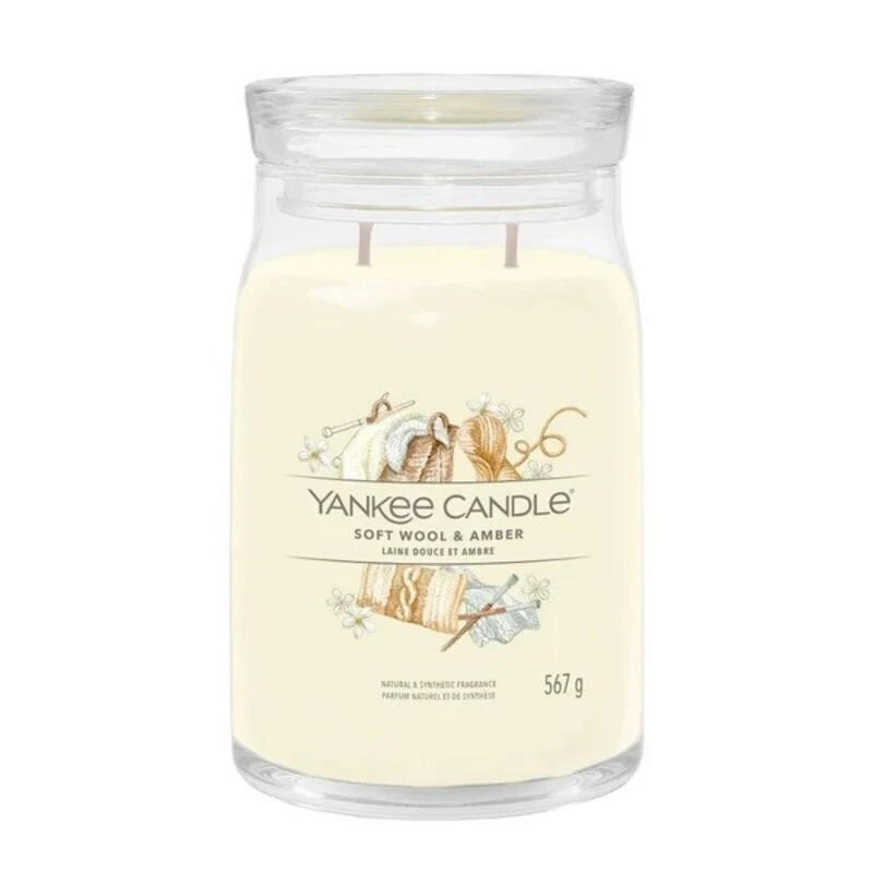 Yankee Candle Yankee - Soft Wool Amber Large Candle 1