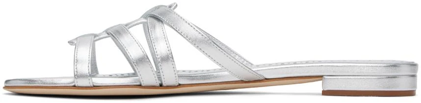 Manolo Blahnik Silver Riran Sandals 3