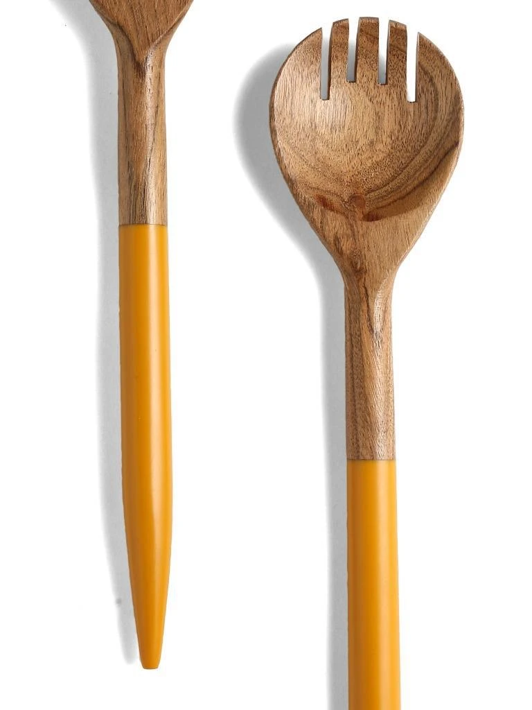 Tiramisu Resin & Wood Salad Server 2 Piece Set 13