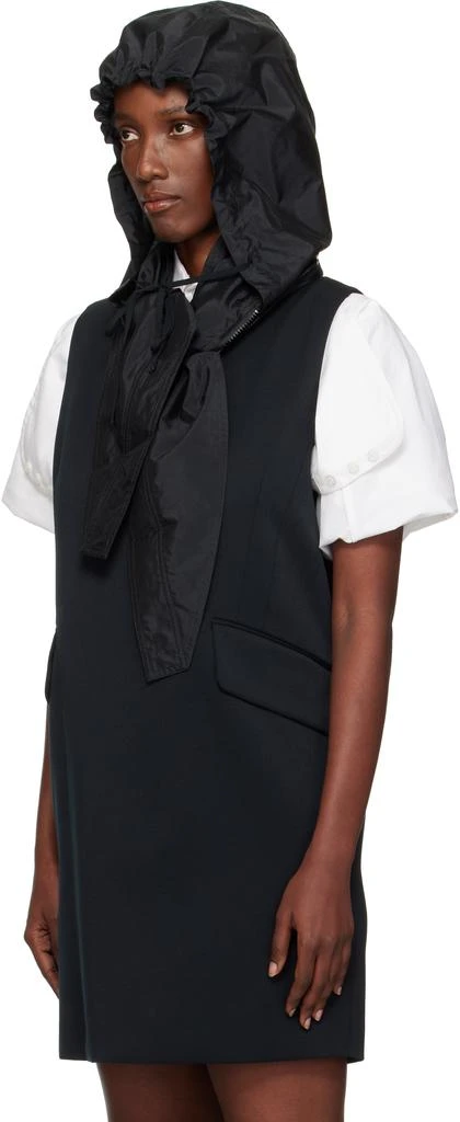 MAISON MARGIELA Black Hooded Scarf 4