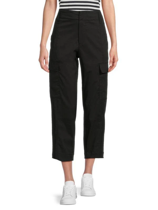 Calvin Klein Barrel Leg Cropped Cargo Pants 1