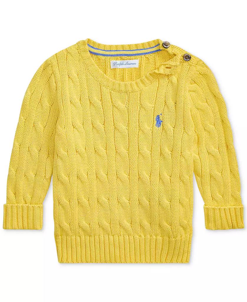 Ralph Lauren Baby Boys Cotton Cable-Knit Sweater