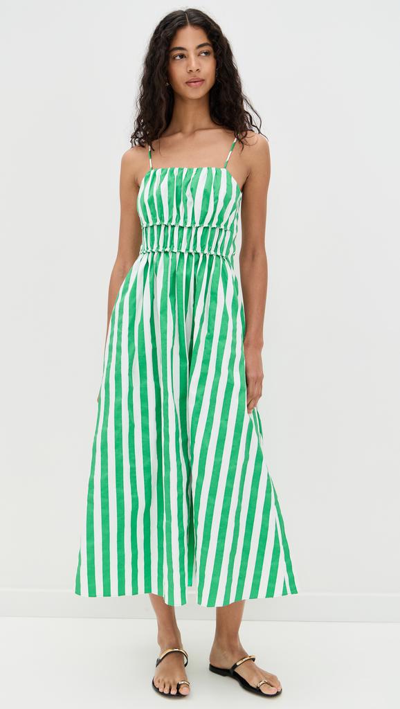 English Factory Striped Midi Dress