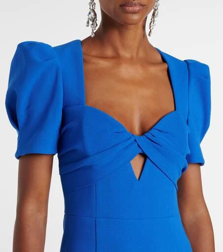 REBECCA VALLANCE Antonella cutout crêpe midi dress 4