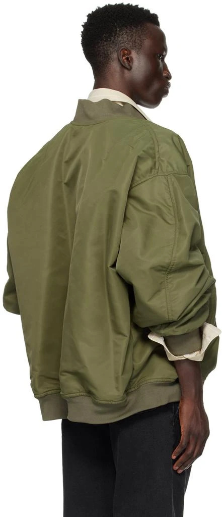 Hed Mayner Khaki Zip Bomber Jacket 3