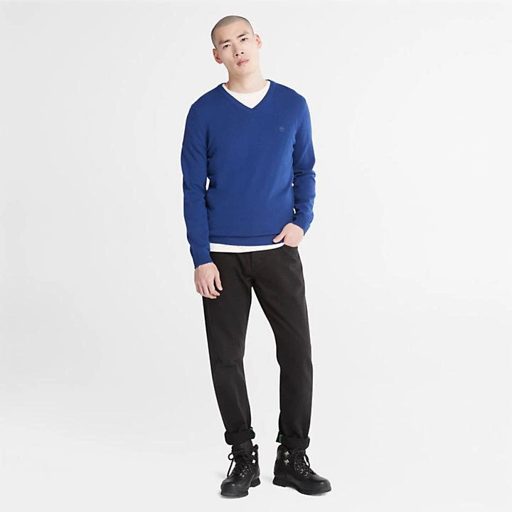 Timberland Cohas Brook V-Neck  Jumper for Men in Blue 3