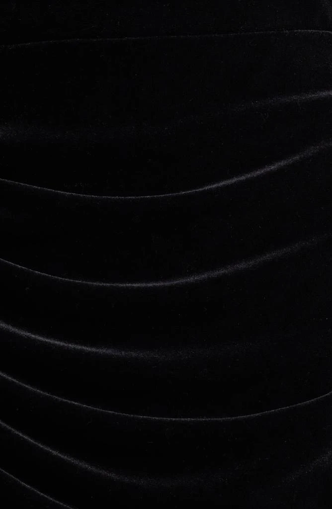 Tahari Bead Detail Long Sleeve Stretch Velvet Cocktail Dress 6