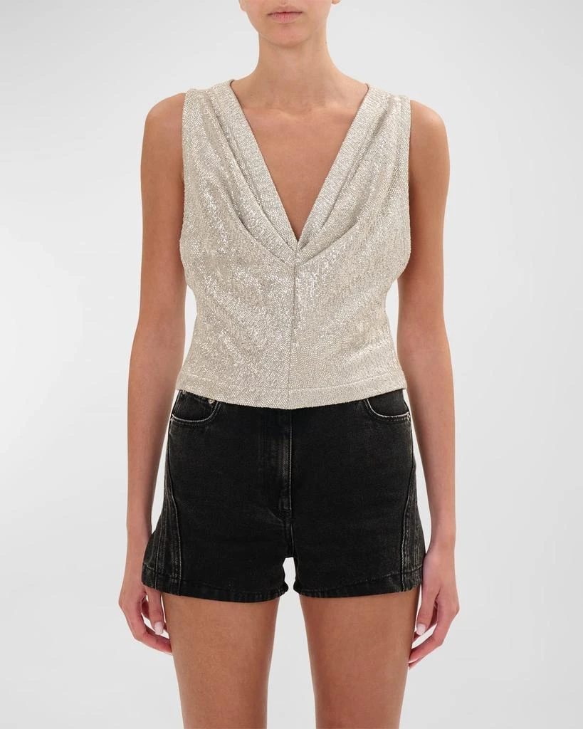 IRO Samira Draped Tank Top 1
