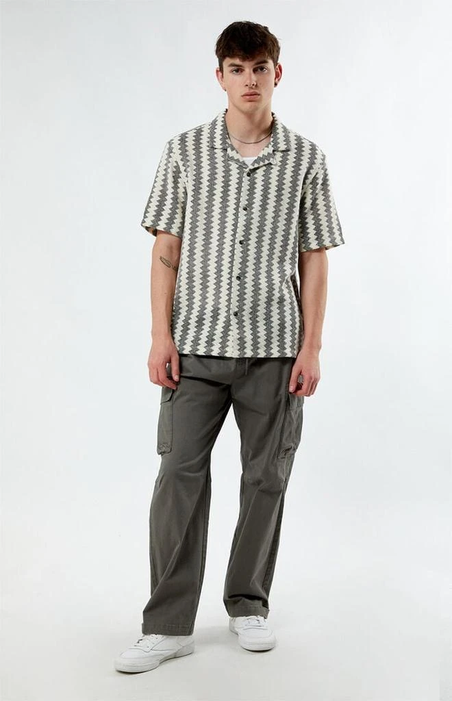 PacSun Chevron Blocked Camp Shirt 4