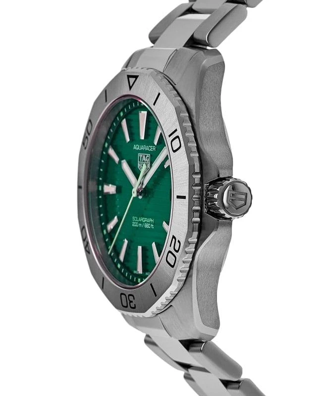 TAG Heuer Tag Heuer Aquaracer Professional 200 Solargraph Quartz Green Dial Steel Men's Watch WBP1115.BA0000 3