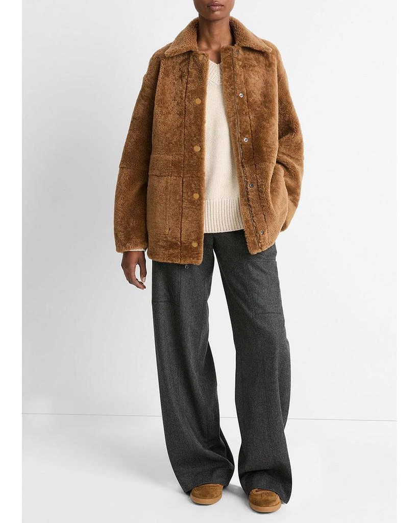 Vince Reversible Shearling Coat 2