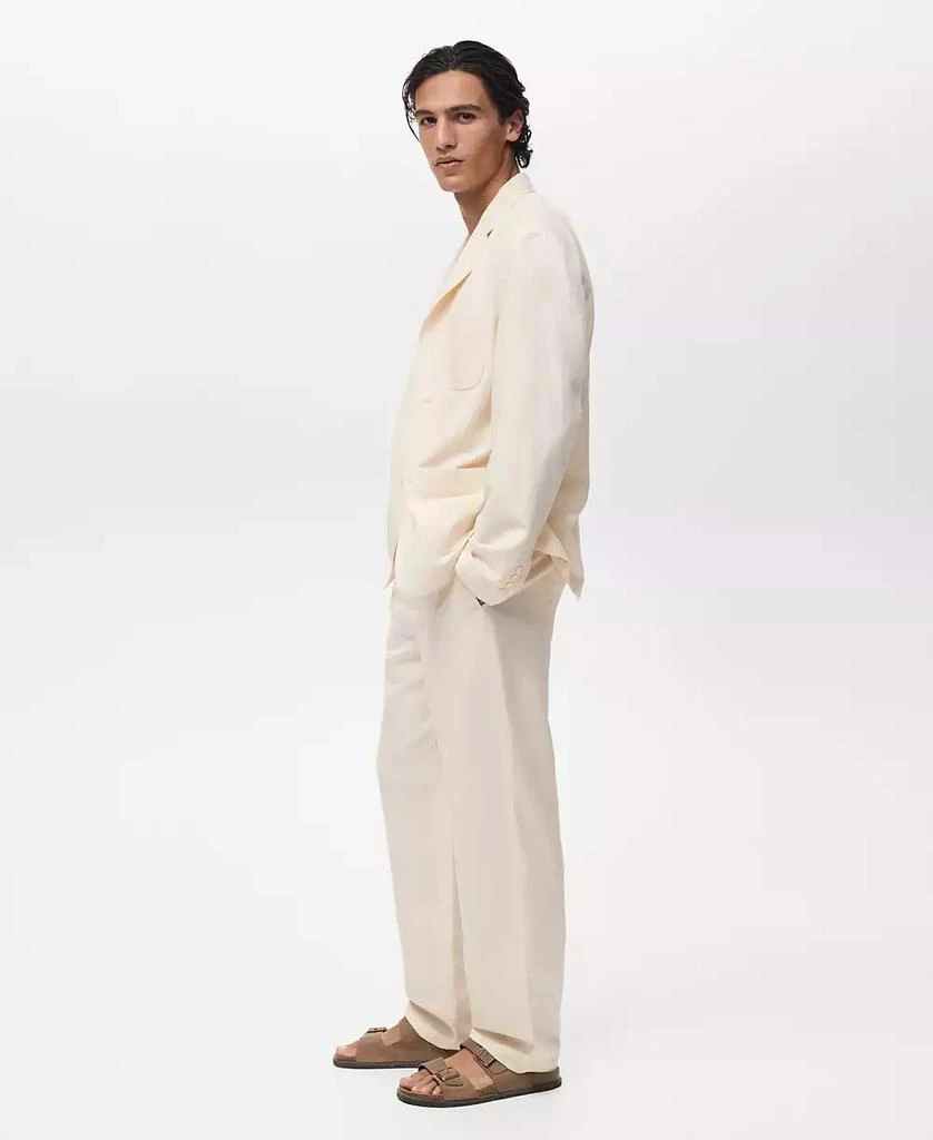 Mango Men's Linen Lyocell Suit Pants 4