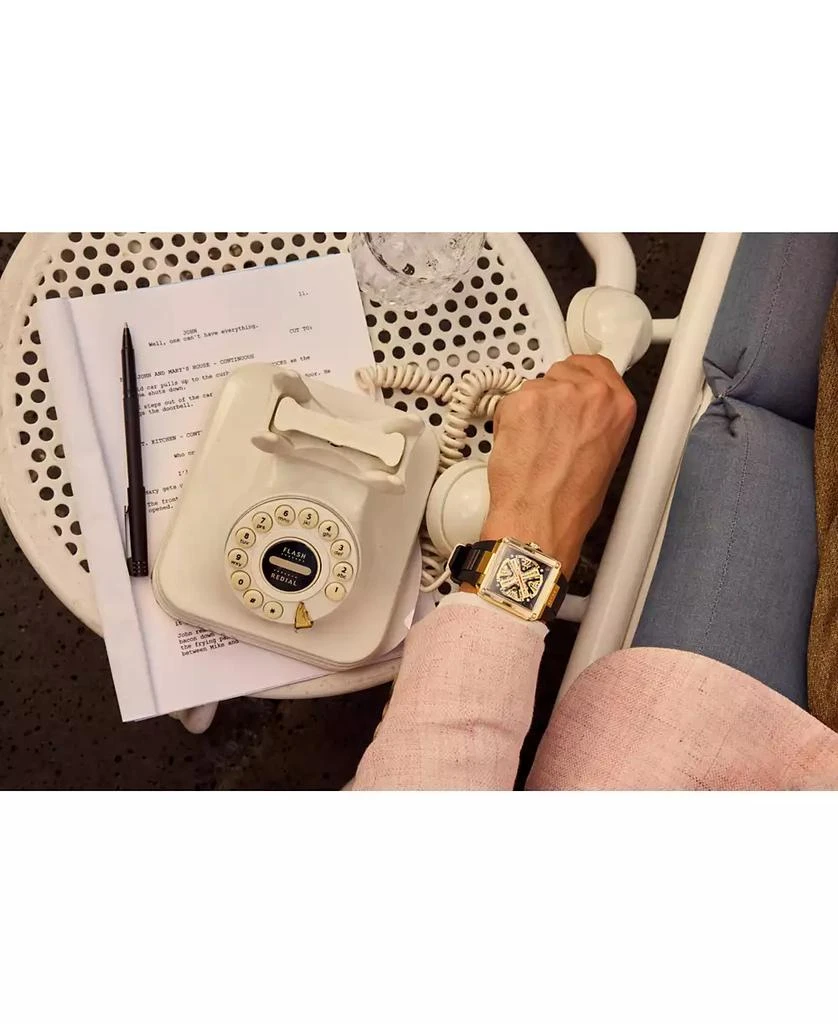 Bulova Limited Edition 150th Anniversary Marc Anthony Men
s Series X SE Automatic Black HNBR Rubber Strap Watch 39mm 2