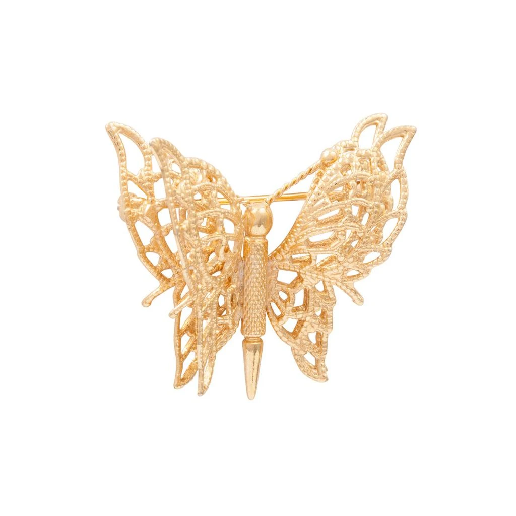 SUSAN CAPLAN VINTAGE 1970s vintage monet butterfly brooch 2