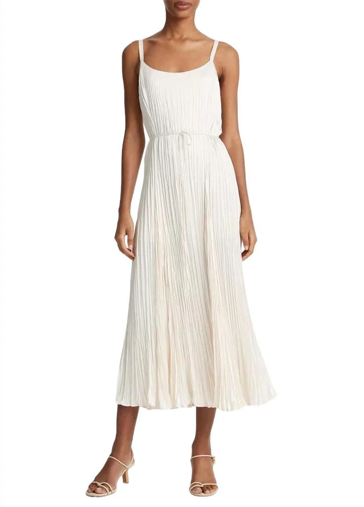 Vince Crushed Relaxed Slip Dress In Chiffon 1