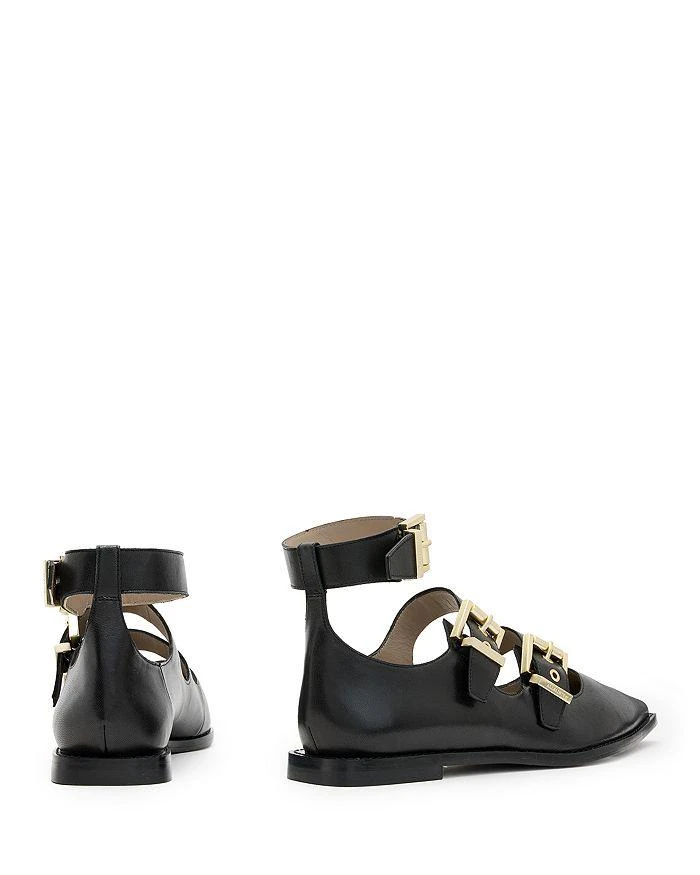 ALL SAINTS Women's Susan Buckled Flats 5