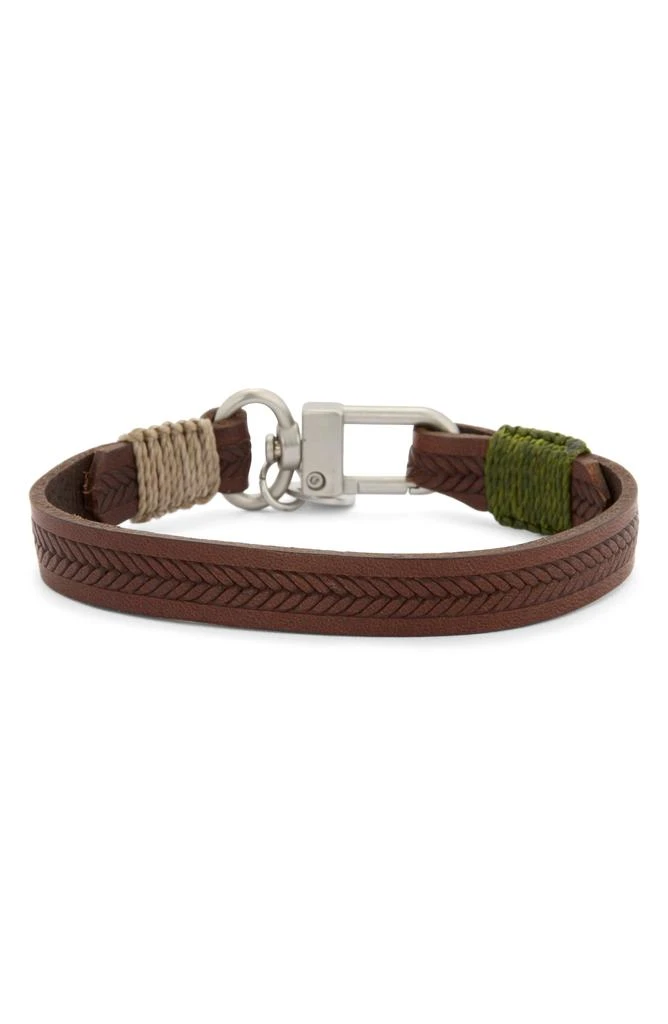 Caputo & Co. Embossed Wheat Braided Bracelet 1