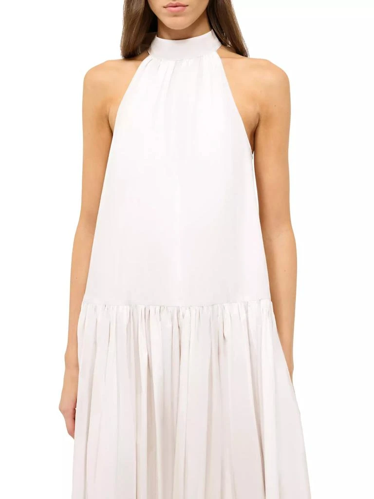Staud Marlowe Poplin Halter Maxi Dress 5