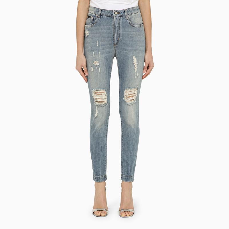 Dolce&Gabbana Audry denim skinny jeans with wear and tear