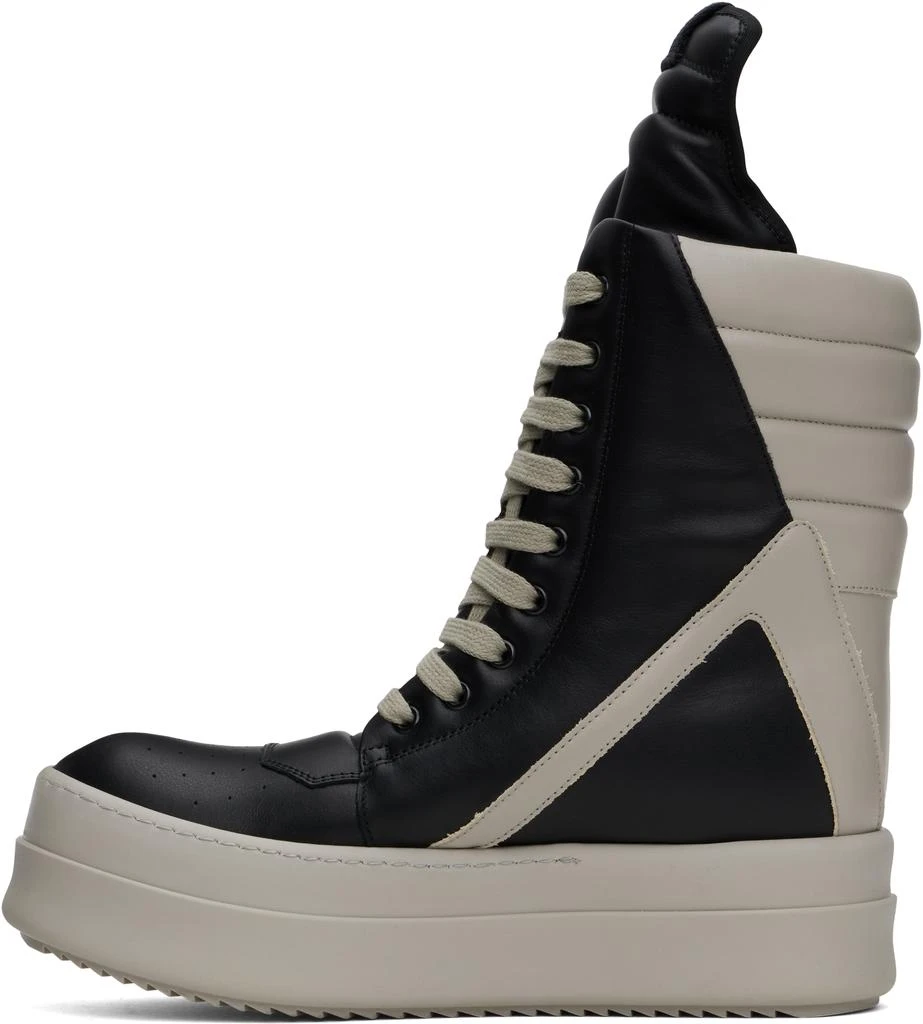 Rick Owens Black & Off-White Porterville Mega Geobasket Sneakers 3