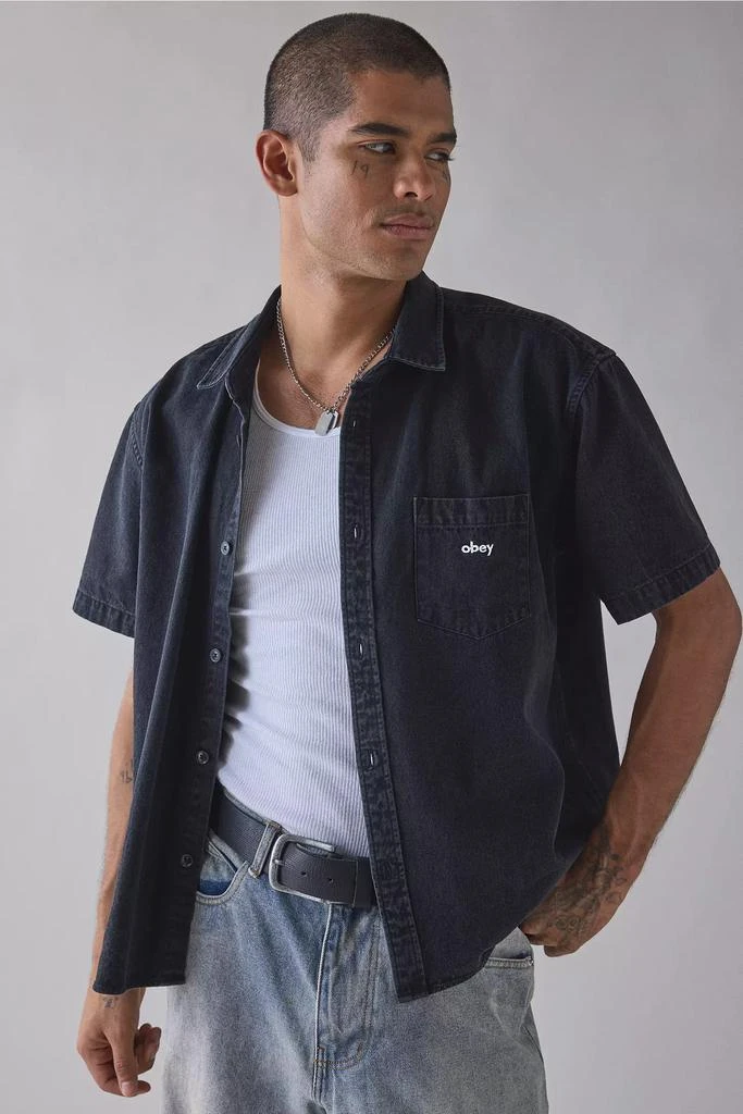 Obey OBEY Owens Short Sleeve Denim Shirt
