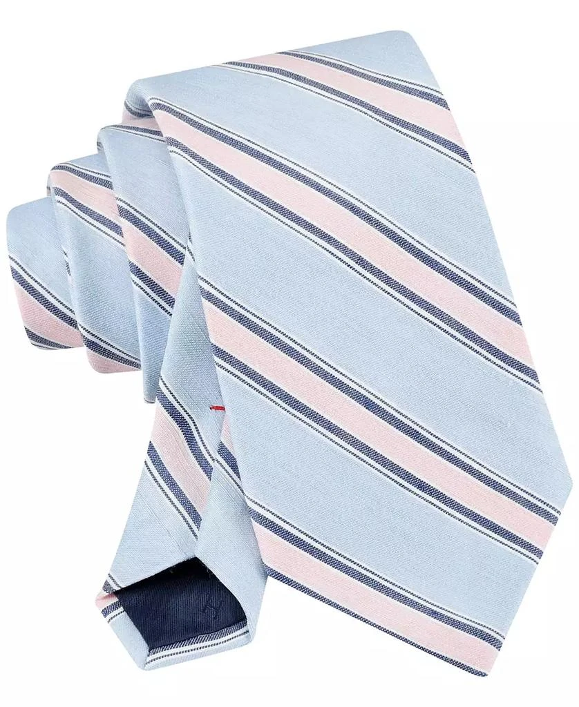 Tommy Hilfiger Men's Alameda Linen Stripe Tie 4