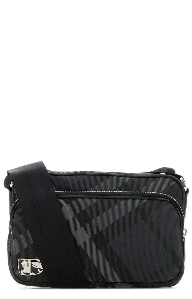 Burberry Burberry Check Detailed Zipped Messenger Bag 1
