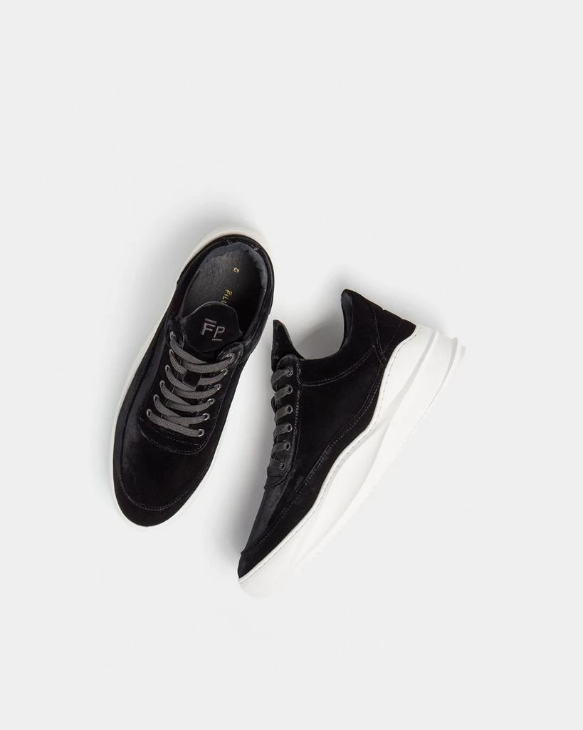 Entry Luxury Low Top Sky Velvet Black 4