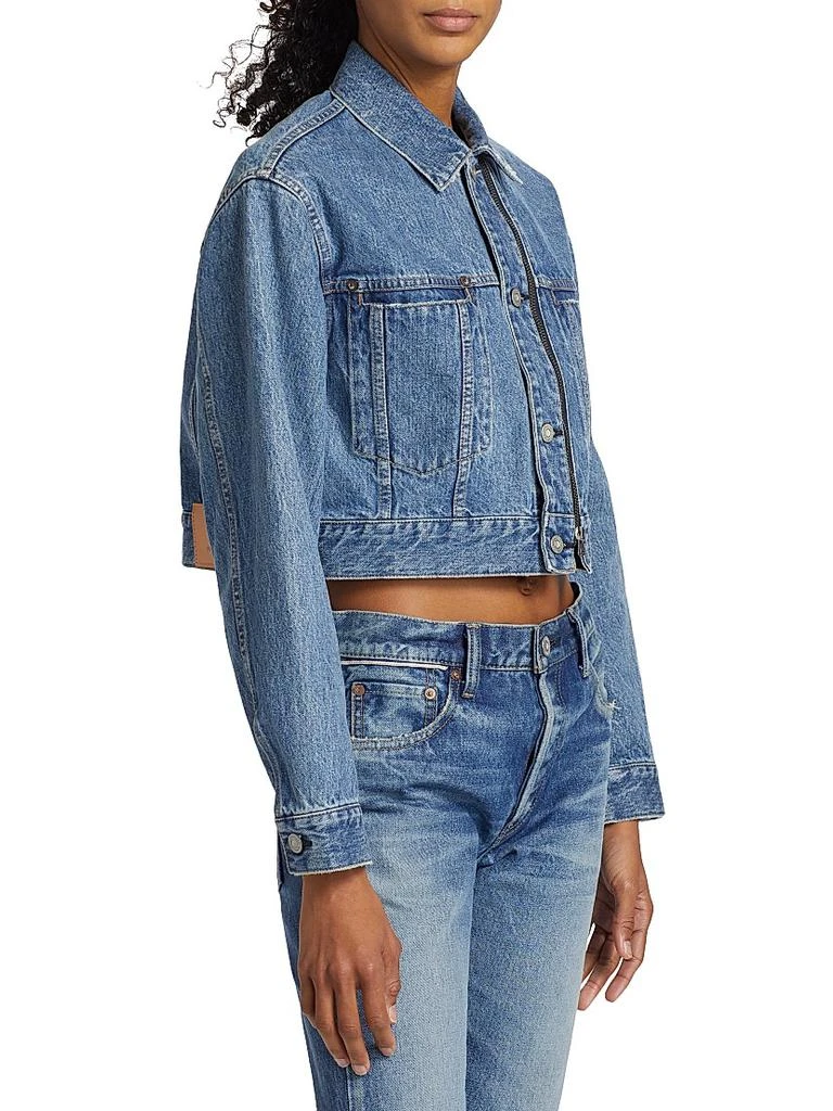 MOUSSY VINTAGE Bayview Denim Crop Jacket 4