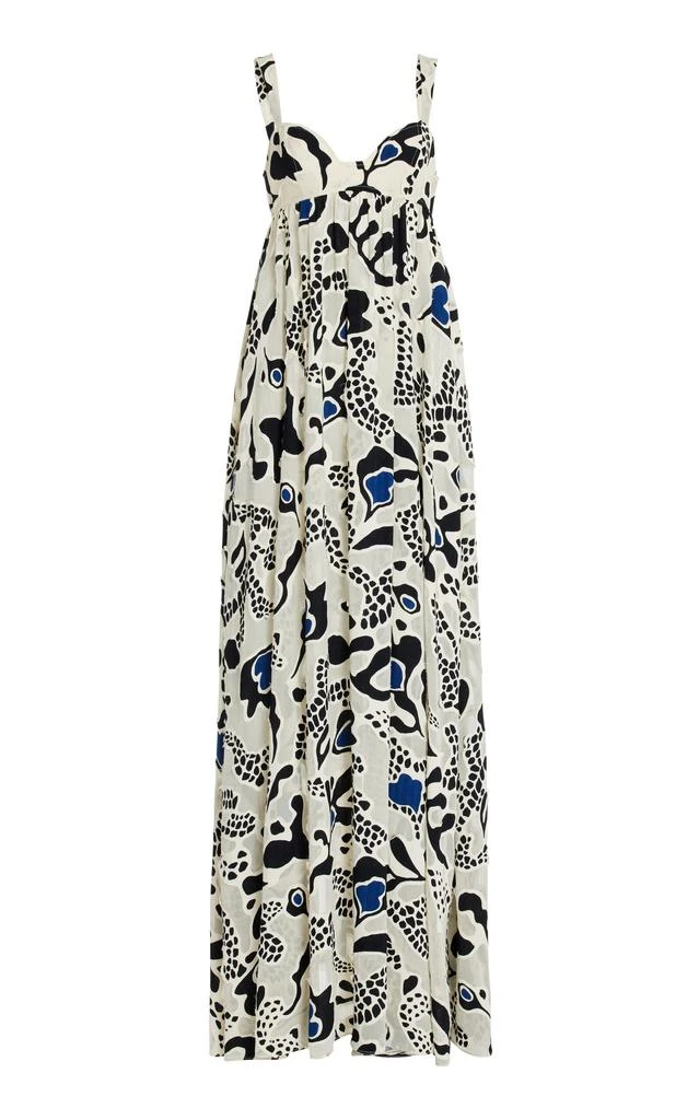 Ulla Johnson Ulla Johnson - Leilani Abstract Floral Devor Gown - Black/ white - US 4 - Moda Operandi - Dresses & Skirts - BeyondStyle