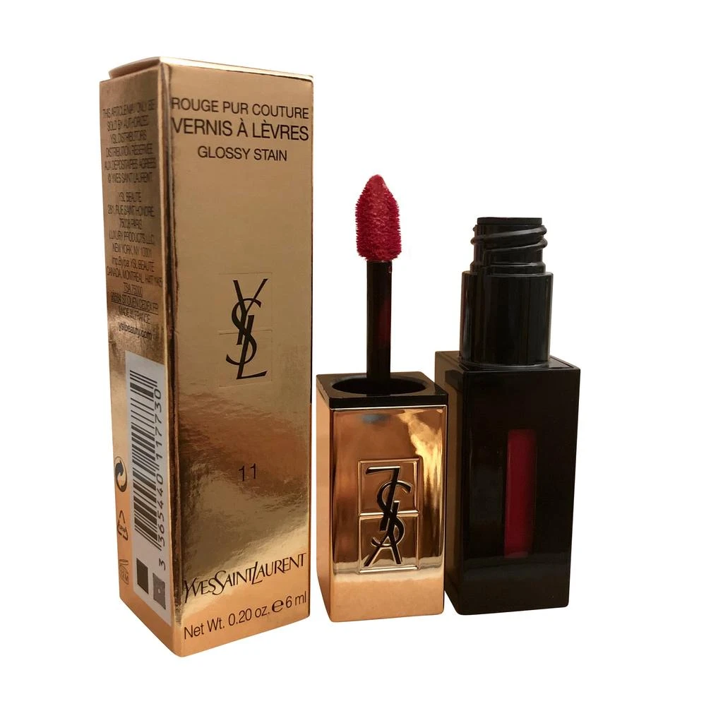 Yves Saint Laurent Yves Saint Laurent Rouge Pur Couture Glossy Stain #11 Rouge Gouache 0.20 OZ 1