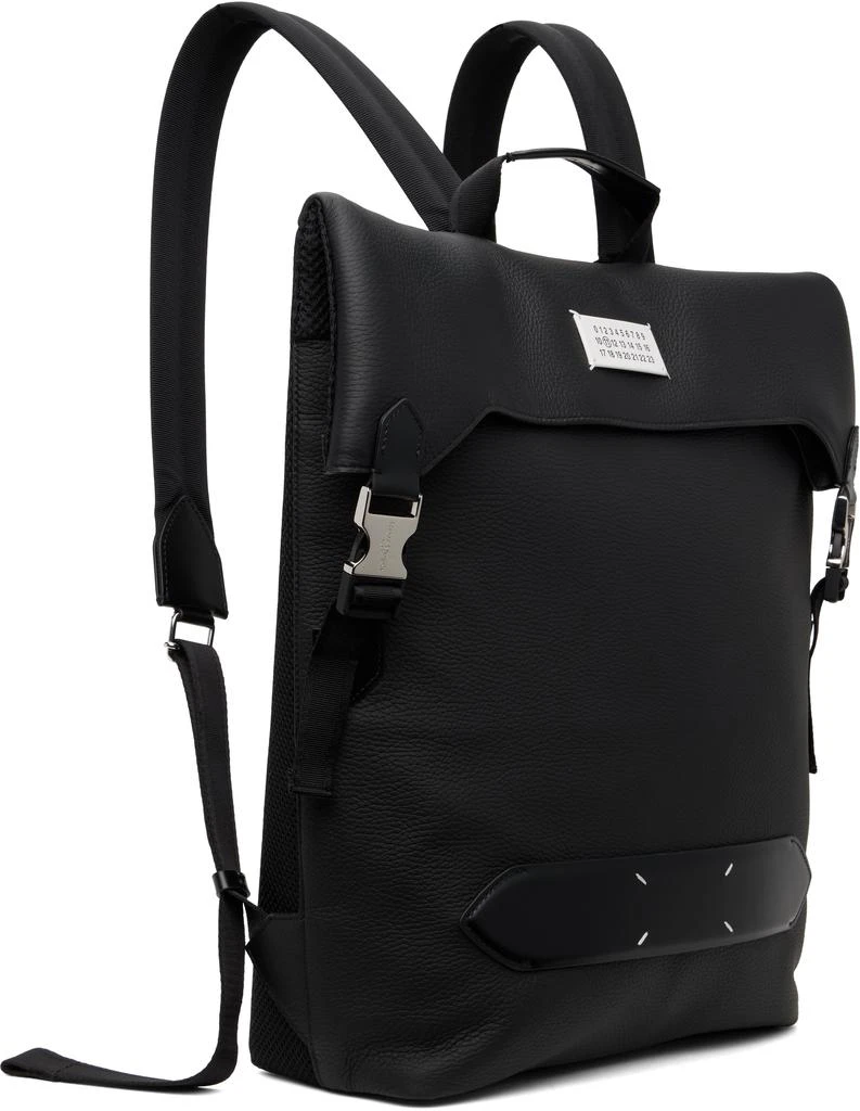 MAISON MARGIELA Black Soft 5AC Flap Backpack 2