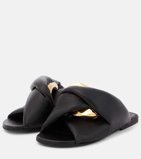 JW Anderson Chain Twist leather sandals 5