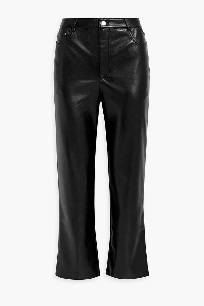 MUUBAA Cropped leather straight-leg pants - Leggings - Free Shipping -  BeyondStyle