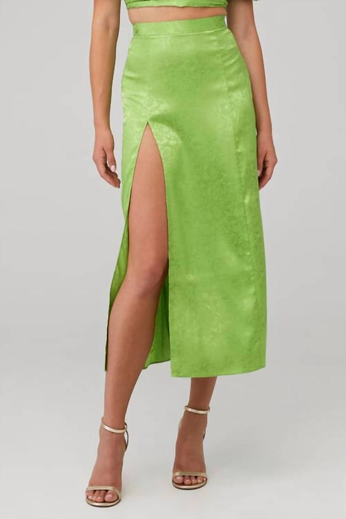 Ronny Kobo Women's X Fashionpass Marlo Skirt In Green