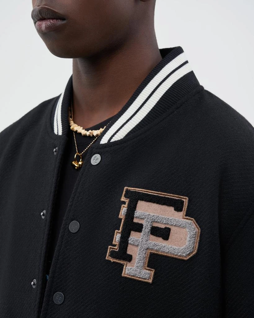 Conventional Varsity Jacket Black / White 2