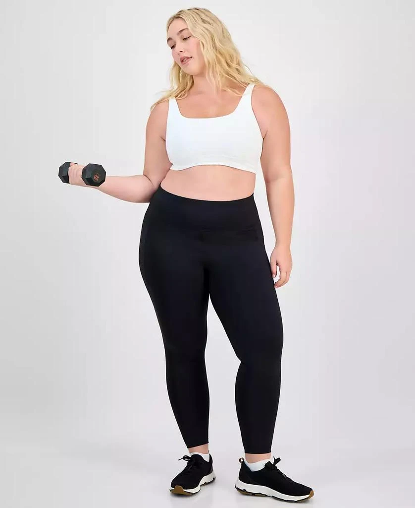 ID Ideology Plus Size Compression 7/8 Leggings, Created for Macy's 1